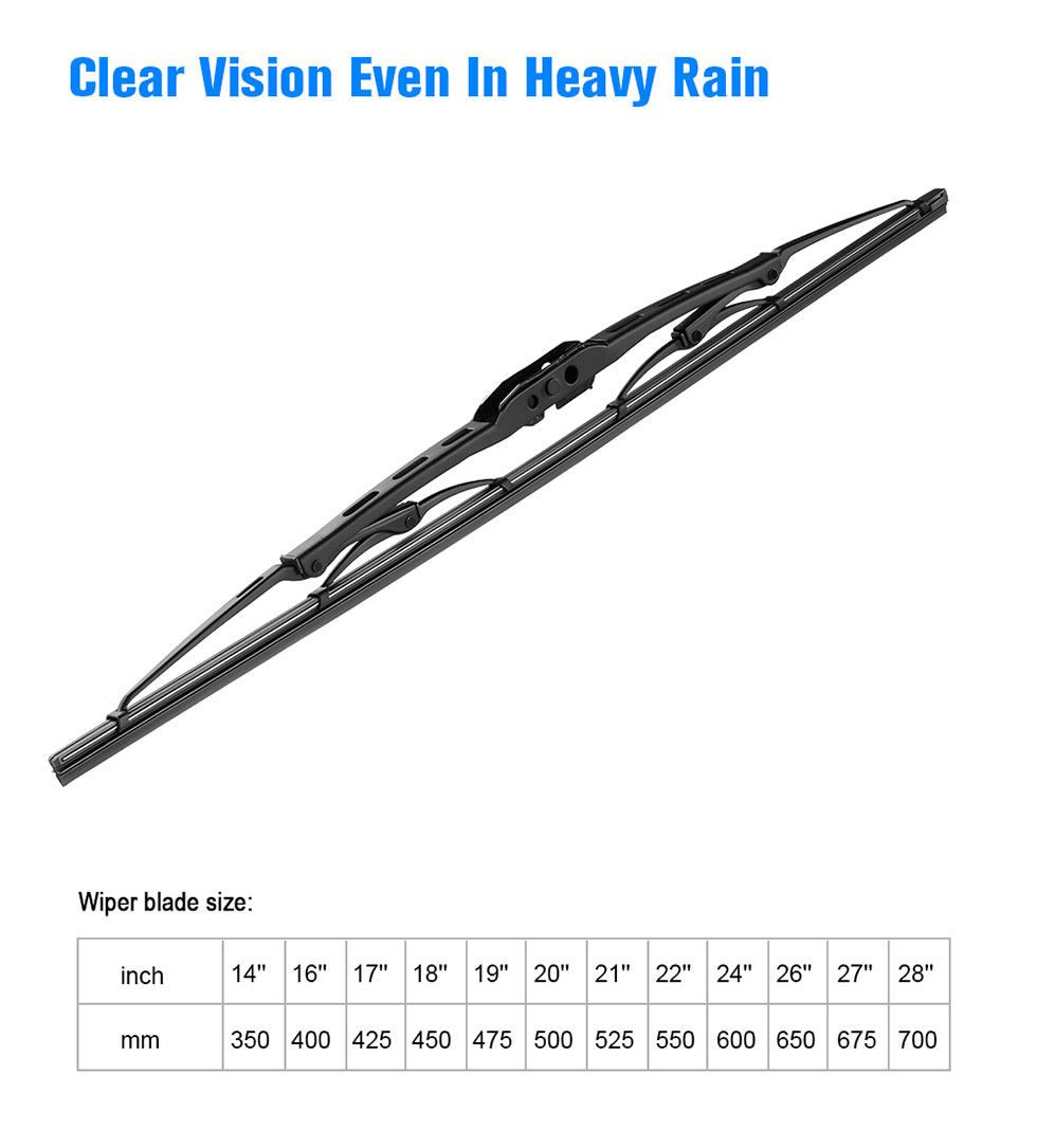 conventional windshield wipers
